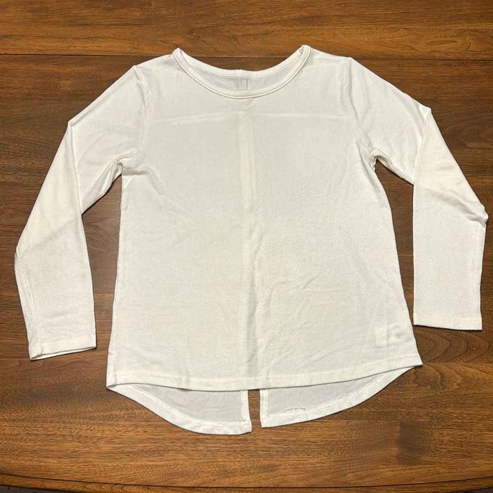 Zyia Lounge Boyfriend Split Long Sleeve T